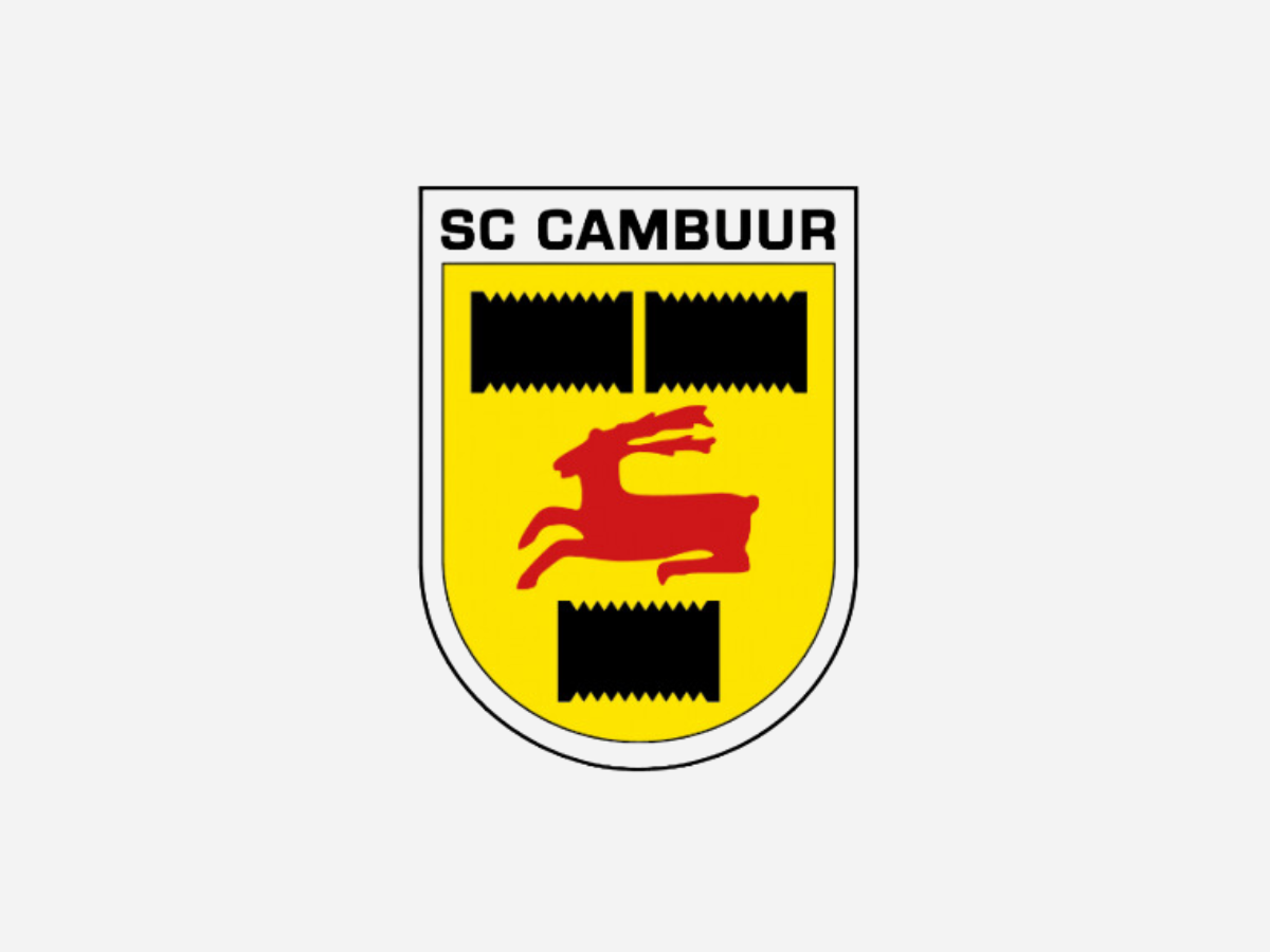 Logo SC Cambuur Leeuwarden met hert op geel-zwart schild